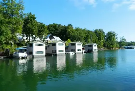 Photograph of Floating Cabins At Patoka Lake, Birdseye