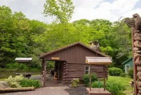 Photograph of Meshach Brownings Cabins On The River, Grantsville