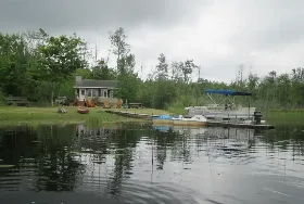 Photograph of Uncle Frank's Cabin On Lancaster Lake, Levering