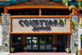 Photograph of Courtyard, Lake George