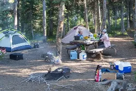 Photograph of Lewis Lake Campground, Yellowstone National Park